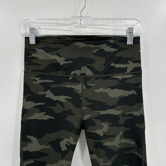 ATHLETA Ultimate 7/8 Tight High Rise Green Gray Camo Ankle Leggings Size Small - Picture 5 of 10